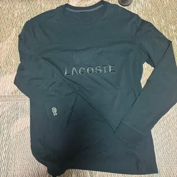 LACOSTE 블랙 긴팔 티셔츠