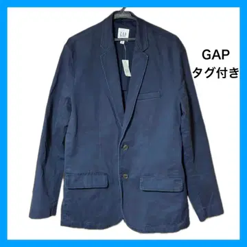 [ 택 포함 새상품 ] GAP 테일러드 자켓 네이비 M 코튼 신축