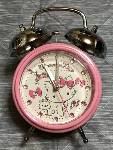 챠미 키티 알람 시계 (벨 반응 없음)