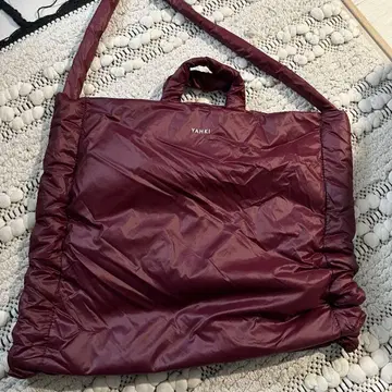 미사용 정가 15400엔 YAHKI 나일론백 충전솜 숄더백 경량