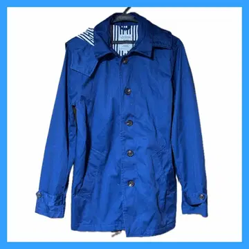 [ 새상품급 ] 루이스 샤브롱 후디드 코트 L 블루 봄/가을 스트라이프