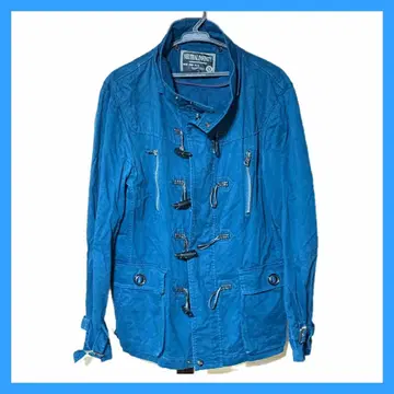 [고품질] 충전솜 더플 코트 뉴트럴 인피니티 파랑 L 탈부착 후드