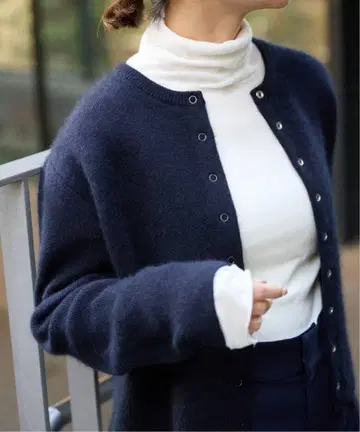 slobe iena 워셔블 퍼 더블 페이스 가디건