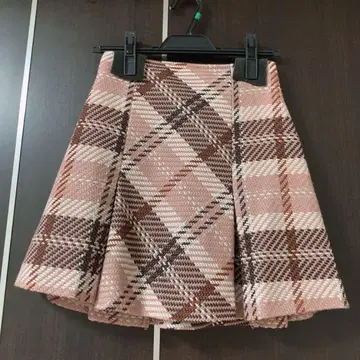 SNIDEL 로빙 체크 미니 스커트