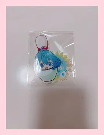 컬러풀 피치 루나 라운드 원 아크릴 스탠드