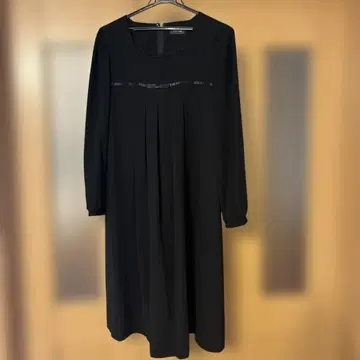 마터니티 블랙 긴팔 원피스 11호