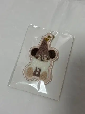 디즈니 릴린린 자수 키체인 브라운