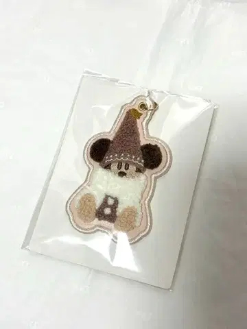 디즈니 릴린린 자수 키체인 브라운