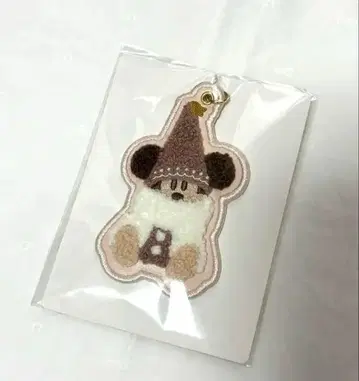 디즈니 릴린린 자수 키체인 브라운