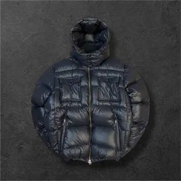 y2k archive 다운 자켓 눕시 더블 지퍼 짧은 기장 후디드