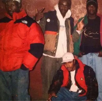 FILA, 다운 자켓, 터콰이즈 블랙, 후드 부착, XXL, B-BOY