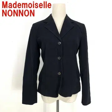 A2103 마드모아젤 논논 테일러드 자켓 면 안감 있음 블랙 36