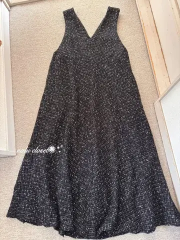 BEARDSLEY/트위드 오버롤 스커트 사이즈 1