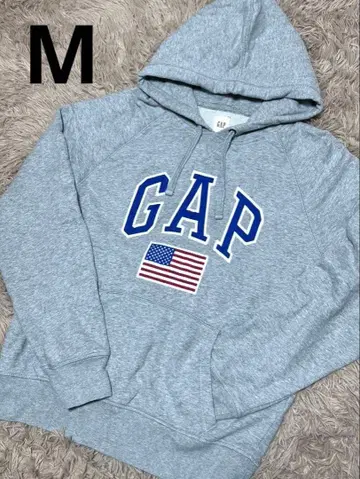 [초레어] GAP00's 갭 성조기 래글런 후드 맨투맨 y2k