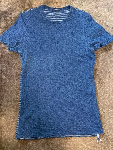 컨디션 최상 DENHAM 코튼 T셔츠 파랑