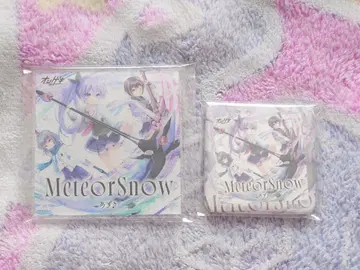 온게키 MeteoSnow 모서리가 둥근 캔뱃지 아크릴 코스터 세트