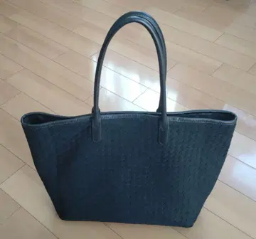 SHIPS 페이크 스웨이드 메쉬 토트백