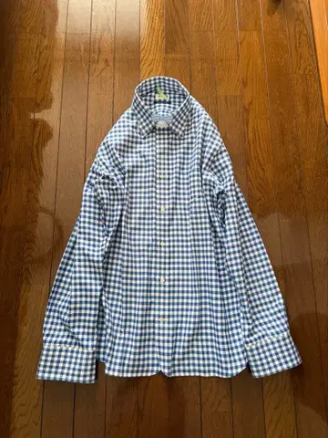 남성용 체크 셔츠 42