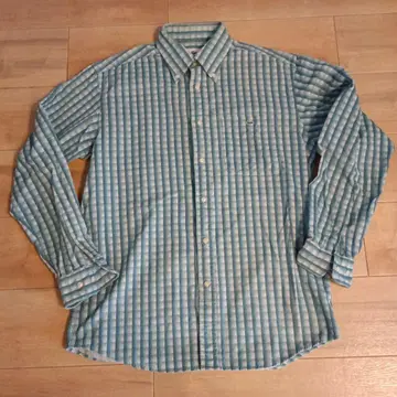새상품급 LACOSTE 긴팔 체크 셔츠 사이즈 3