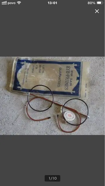 GMS 일본제 라운드 안경 / 앤티크*빈티지*쇼와 레트로 다이쇼 로망