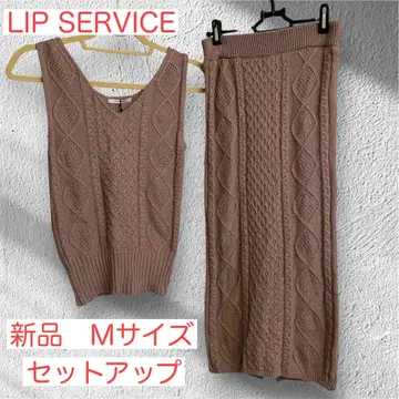 [택 포함 새상품] 케이블 니트 셋업 핑크 베이지