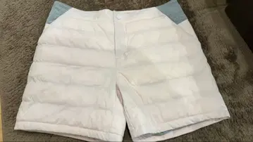 화이트 퀼팅 팬츠 M 사이즈