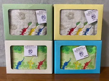 상자 없이 발송 피크민 손수건 4장 세트 미사용 새상품