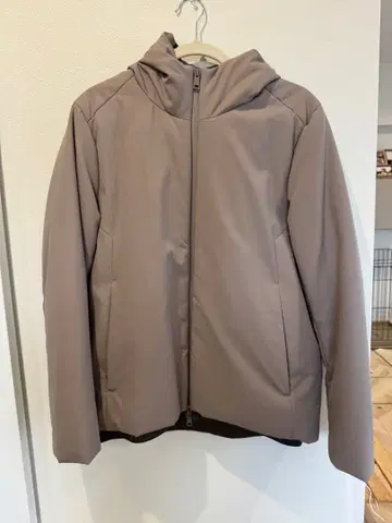 GLOBAL WORK 그레이 후드 부착 자켓