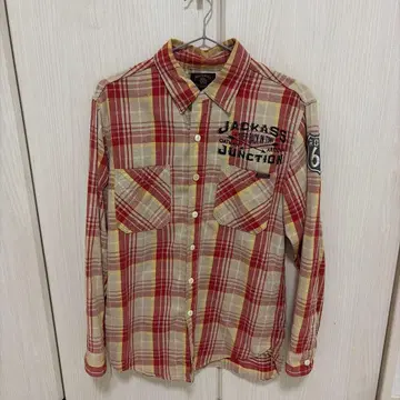 토이즈 맥코이 JACKASS JUNCTION 체크 플란넬 셔츠