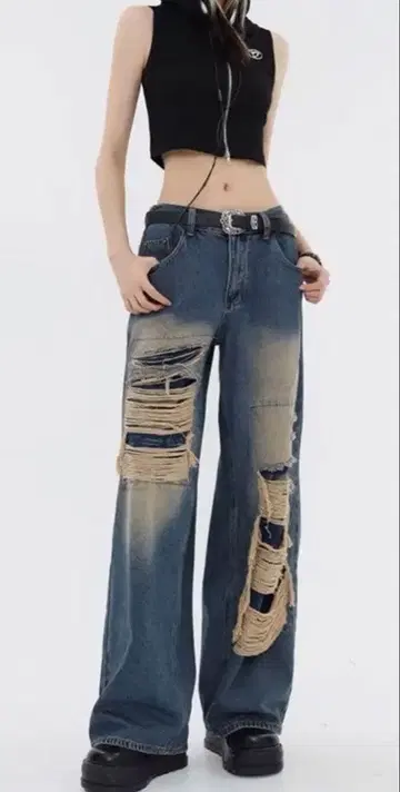 지하인 온라인 완판템 데님 데미지