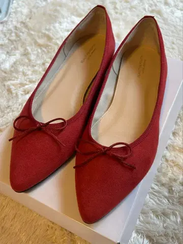 새상품급 발레 슈즈 24cm 빨간색 BEAUTY&YOUTH