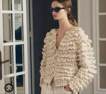 ZARA 텍스처 니트 가디건