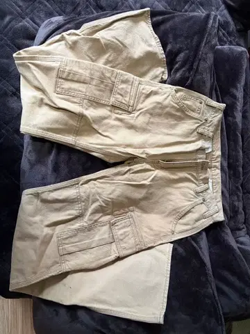 IRON HEART 베이지 카고 팬츠 W32