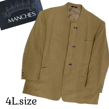 [ MANCHES ] 겨자 노카라 테일러드 자켓 4L 사이즈 j79