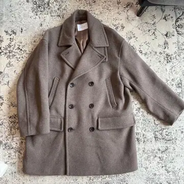 SIMPLICITE 울 피 코트 브라운