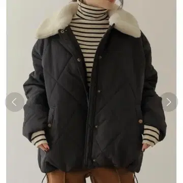 리디 퀼팅 충전솜 다운 자켓 L