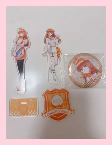 컬러풀 피치 에토 다이너 파라피치 아크릴 스탠드 캔뱃지 묶음 판매