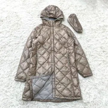 몽벨 트래블 다운 코트 라이트 다운 800FP 주머니 포함 베이지 M