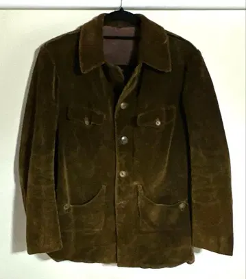 유로 빈티지 헌팅 코듀로이 자켓