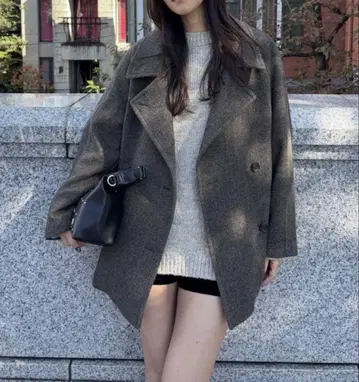 moussy 더블 브레스티드 미드 코트 사이즈 1