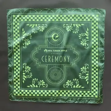 Mrs. GREEN APPLE 세레모니 반다나 스카프 그린