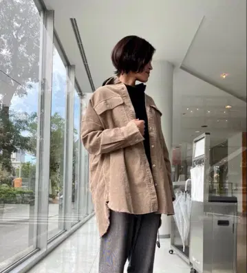 Healthy DENIM 벨트 포함 코듀로이 셔츠 HL15630 S