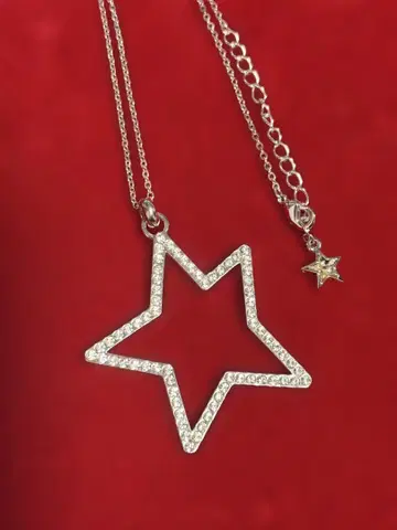 Bon Sens 별 모양 펜던트 롱 목걸이 (샵 채널)