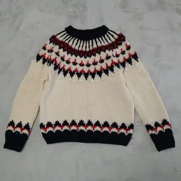 차일드우먼 네팔 길 박스 손뜨개질 니트 울 팝콘