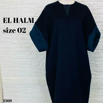 EL HALM 엘 할름 원피스 울 혼방 네이비 02 1369