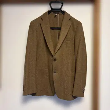[수트 컴퍼니] 브라운 헤링본 테일러드 moon 자켓