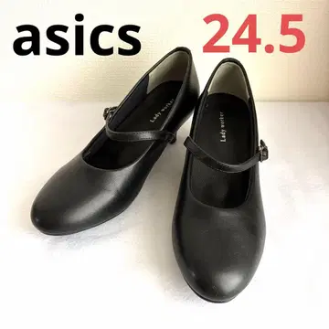 레이디 워커 블랙 스트랩 펌프스 24.5cm 메리 제인