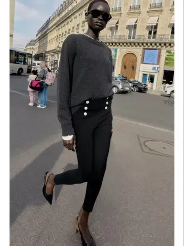 택 포함 새상품 큐빅 포함 레깅스