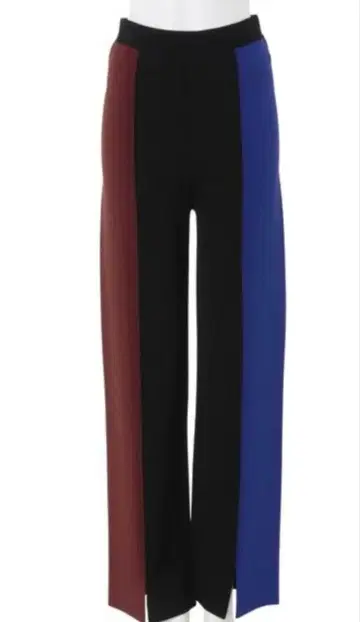 언리드 멀티 컬러 니트 팬츠 여성용