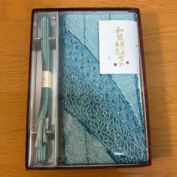 스카이블루 오비 장식 천 허리띠 세트